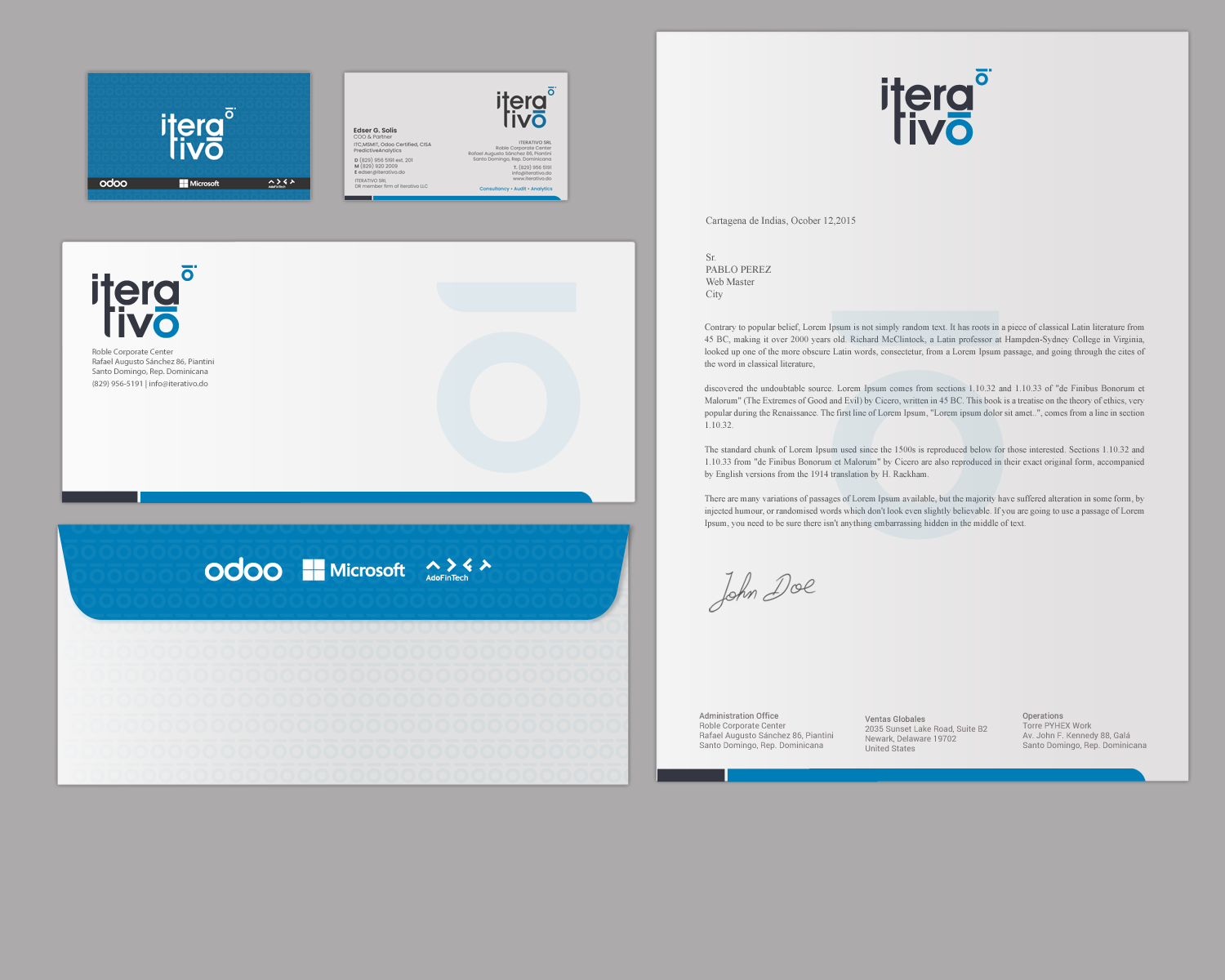 Stationery Design by chandrayaan.creative for iterativo | Design #22215484