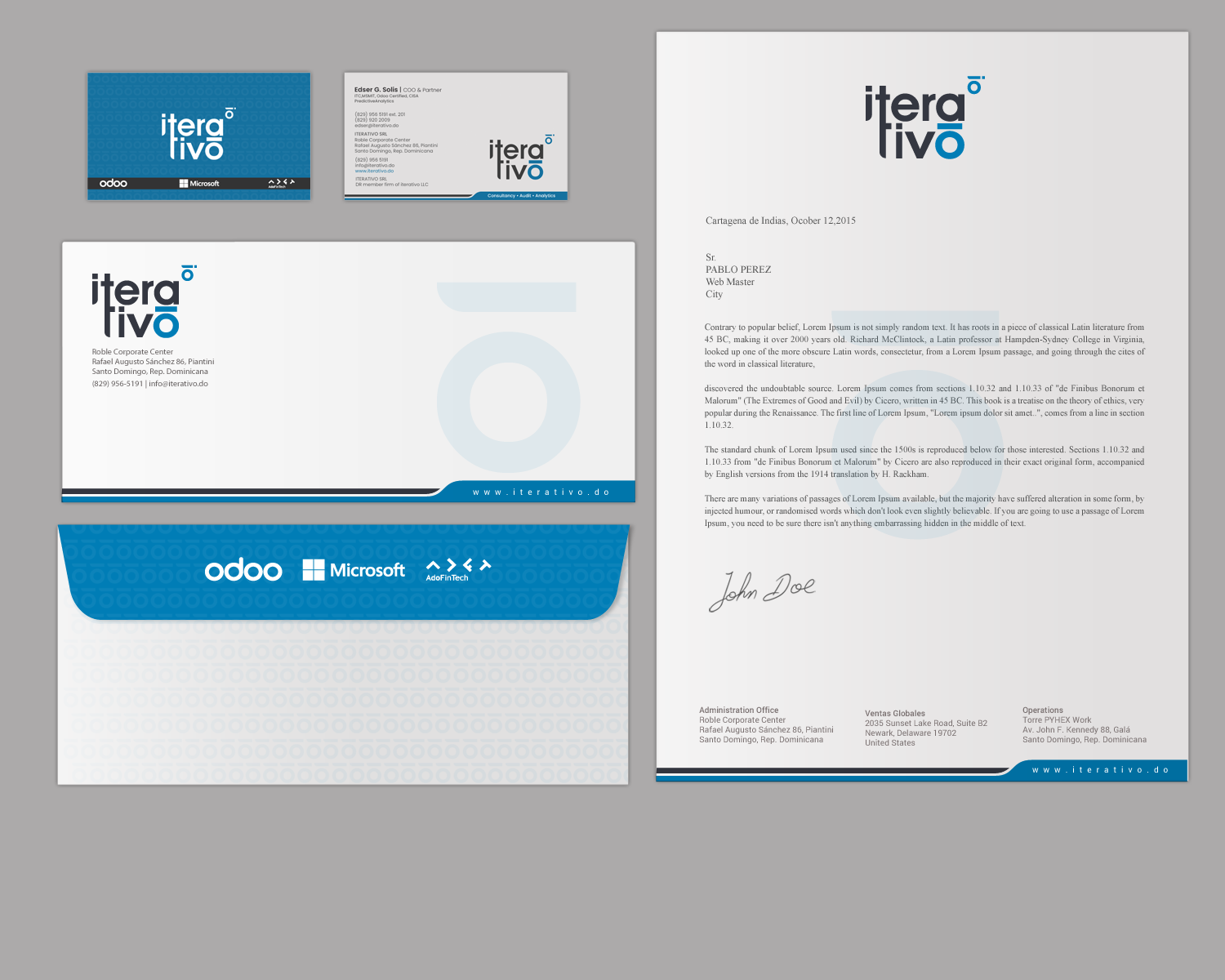 Stationery Design by chandrayaan.creative for iterativo | Design #22215485