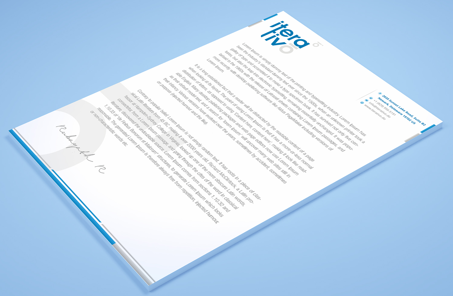 Stationery Design by Petter Goms for iterativo | Design #22194247