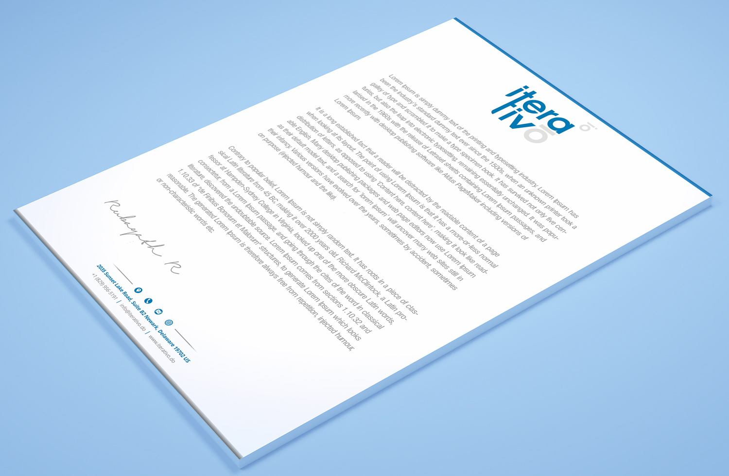 Stationery Design by Petter Goms for iterativo | Design #22194994