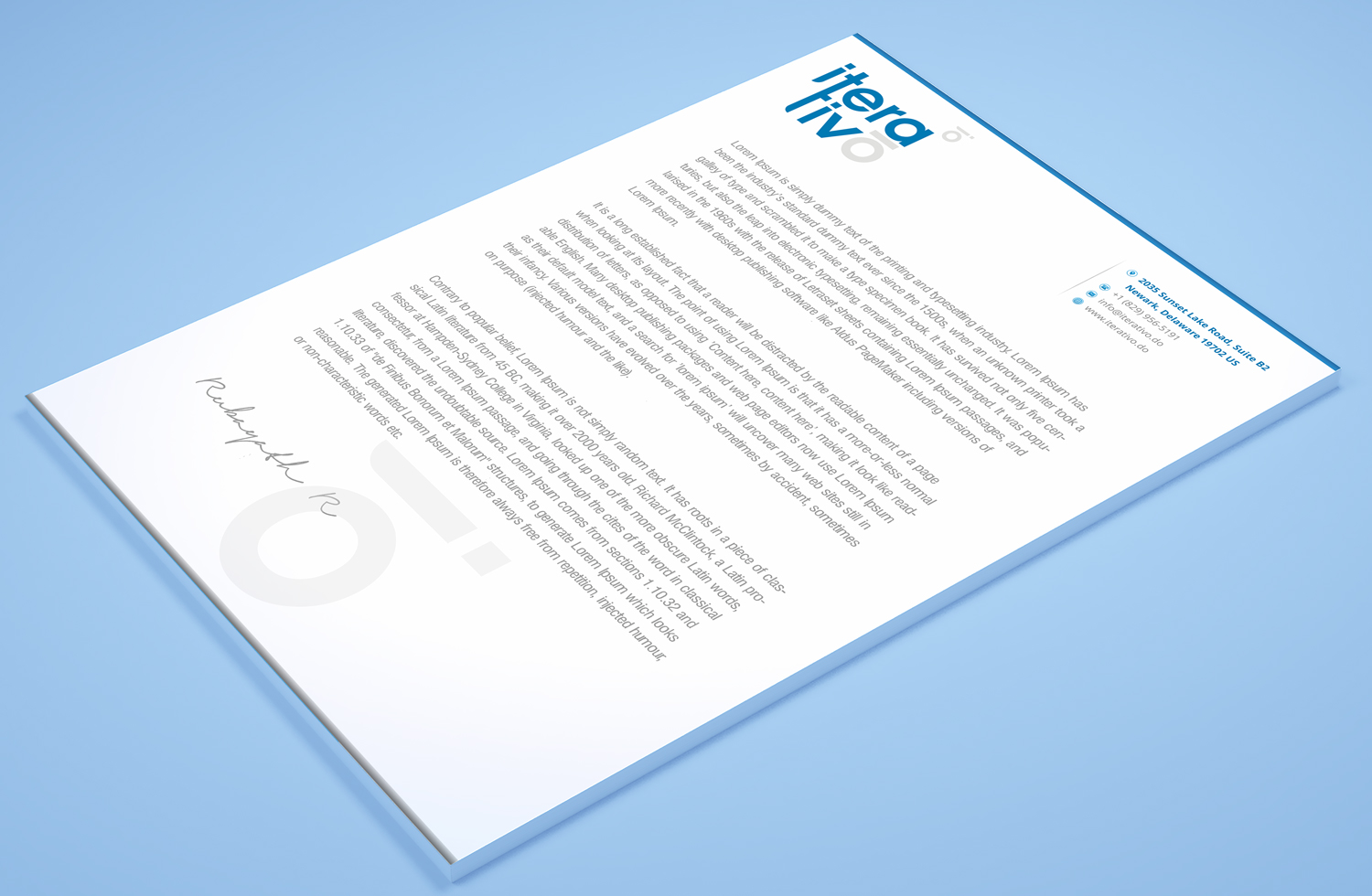 Stationery Design by Petter Goms for iterativo | Design #22194995