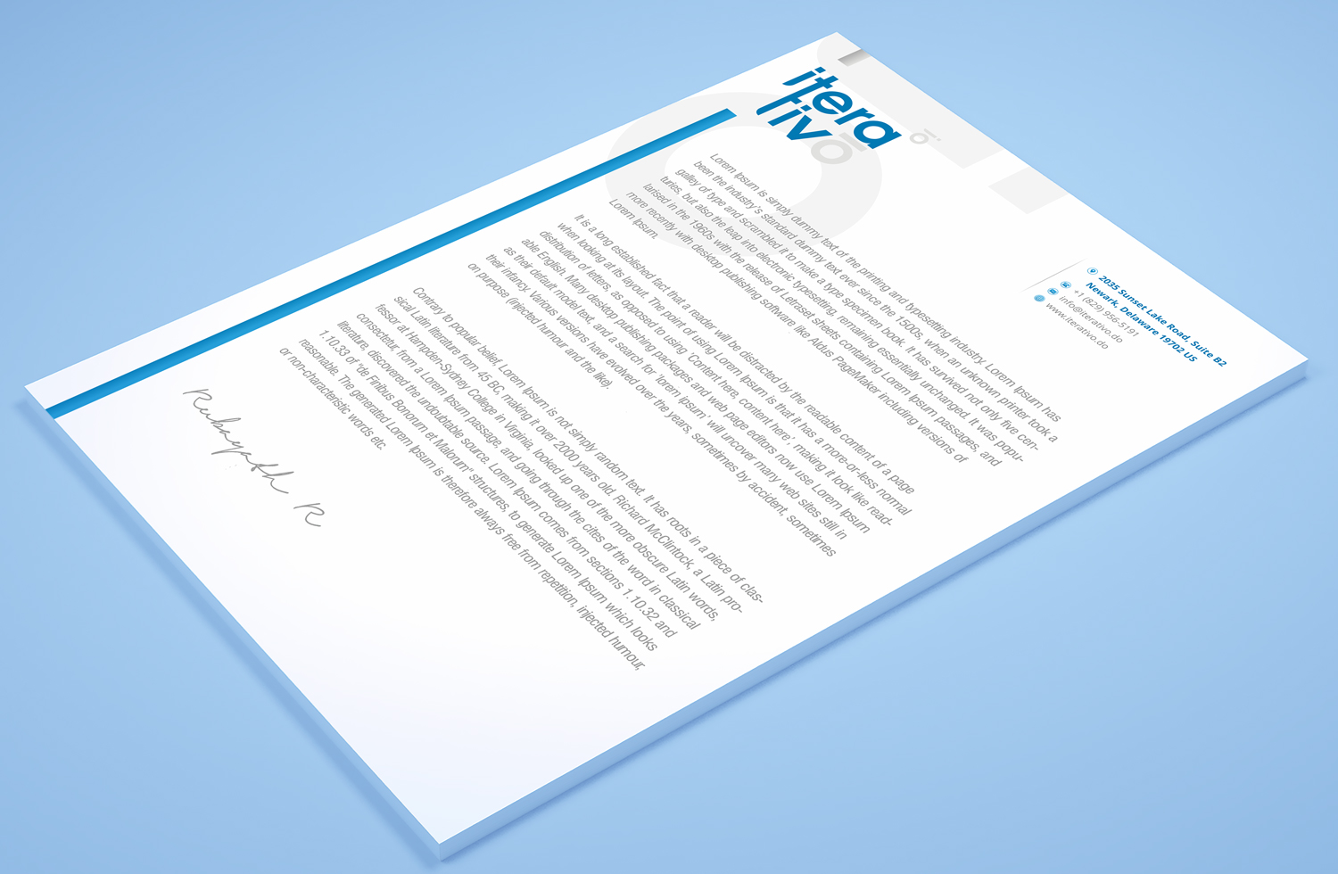 Stationery Design by Petter Goms for iterativo | Design #22195224