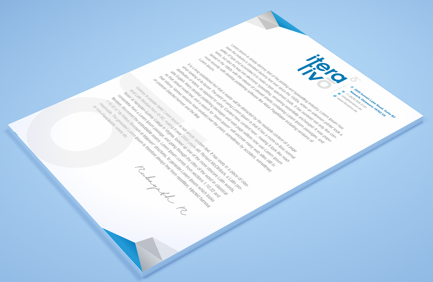 Stationery Design by Petter Goms for iterativo | Design #22195269