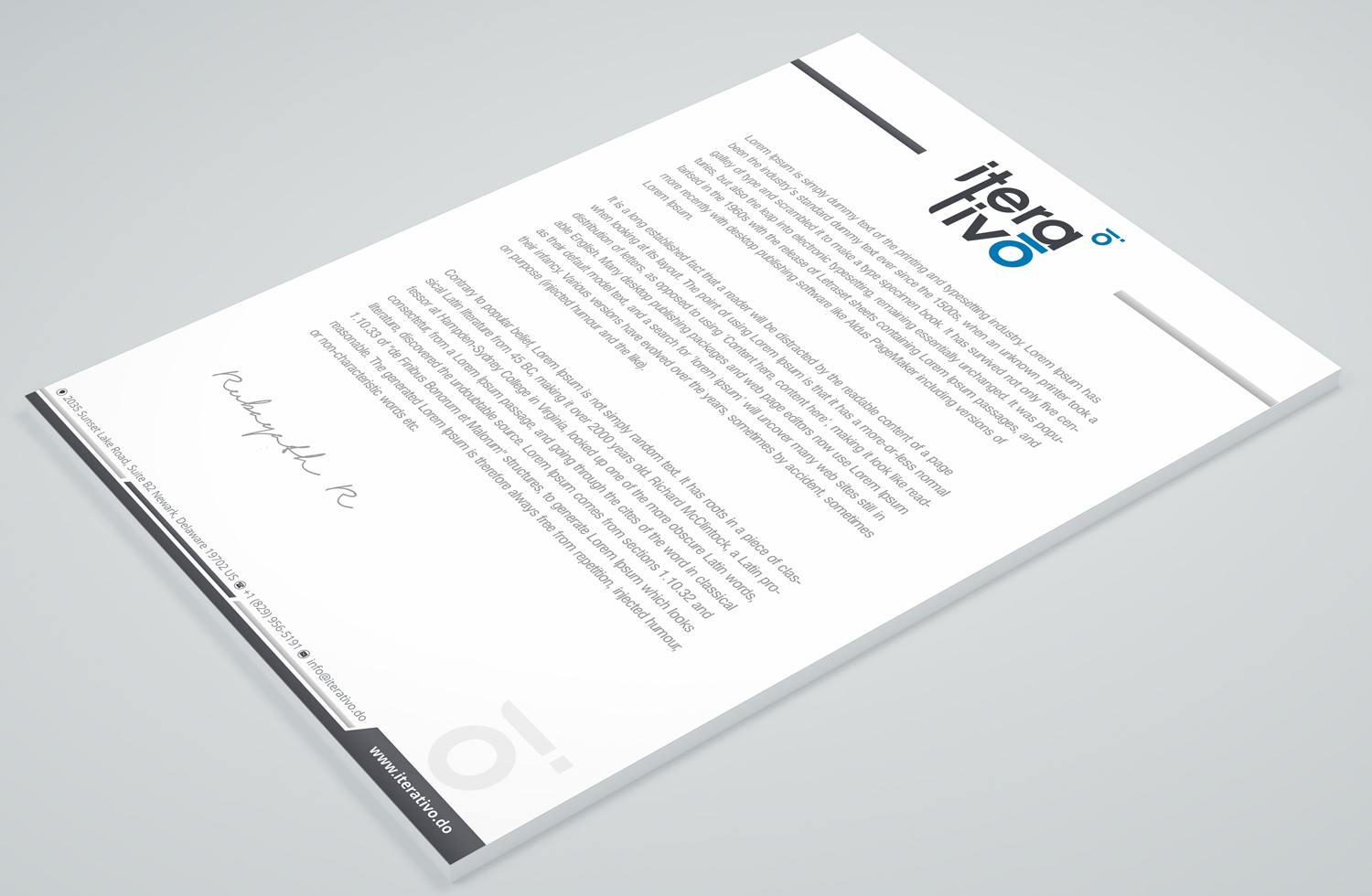 Stationery Design by Petter Goms for iterativo | Design #22199680