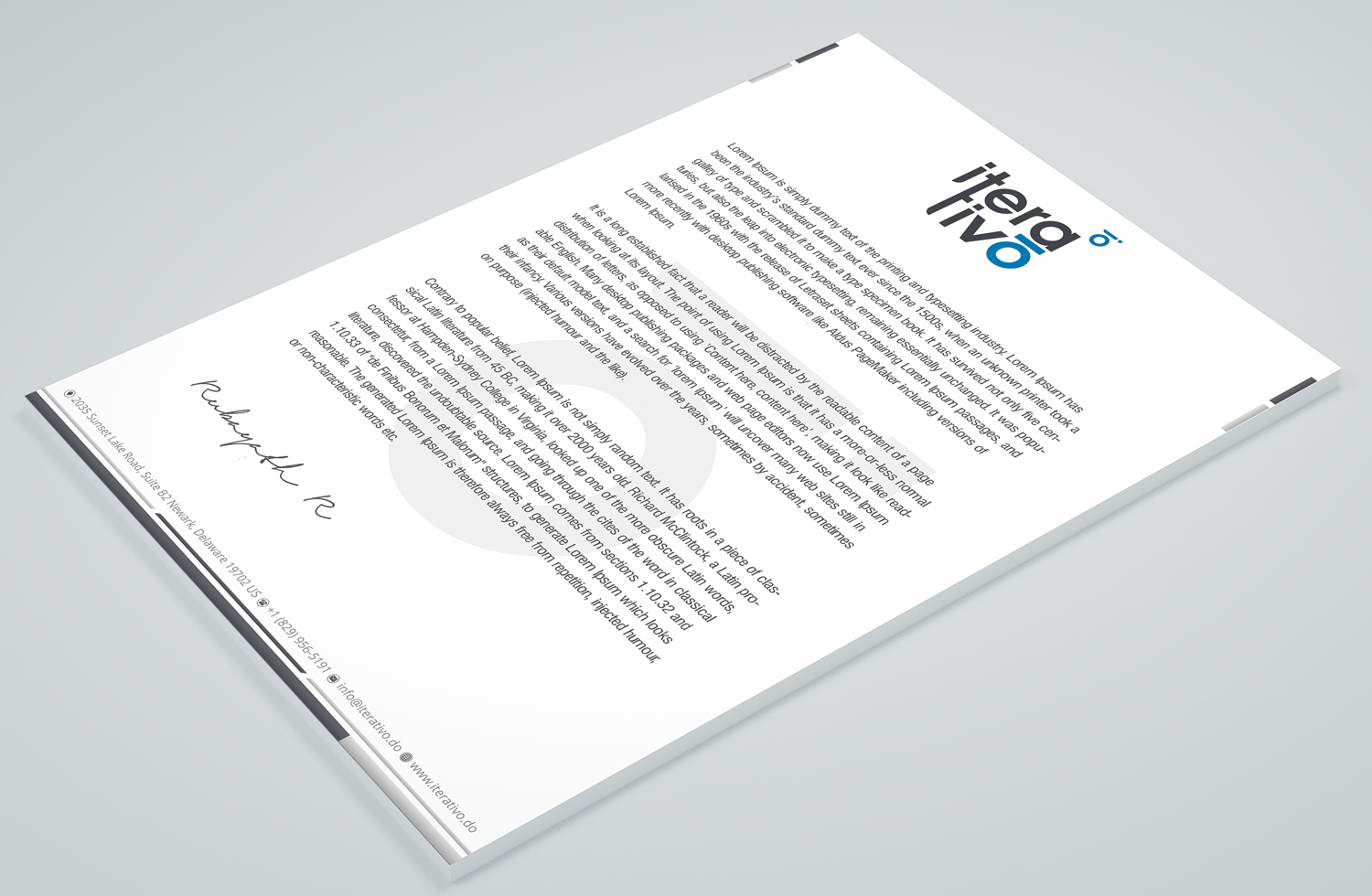 Stationery Design by Petter Goms for iterativo | Design #22199682