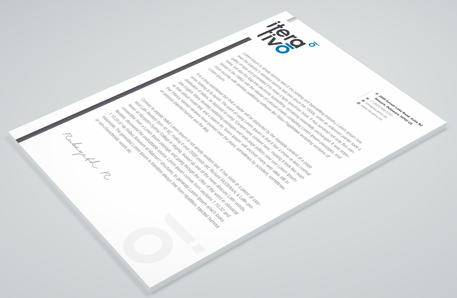 Stationery Design by Petter Goms for iterativo | Design #22199688