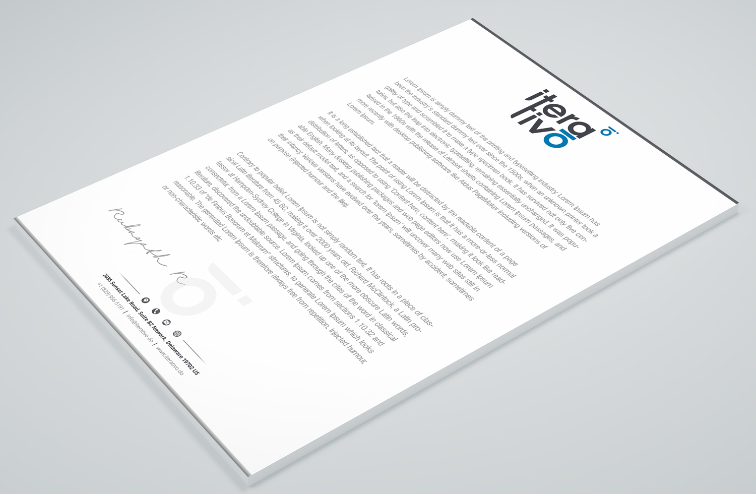 Stationery Design by Petter Goms for iterativo | Design #22199689