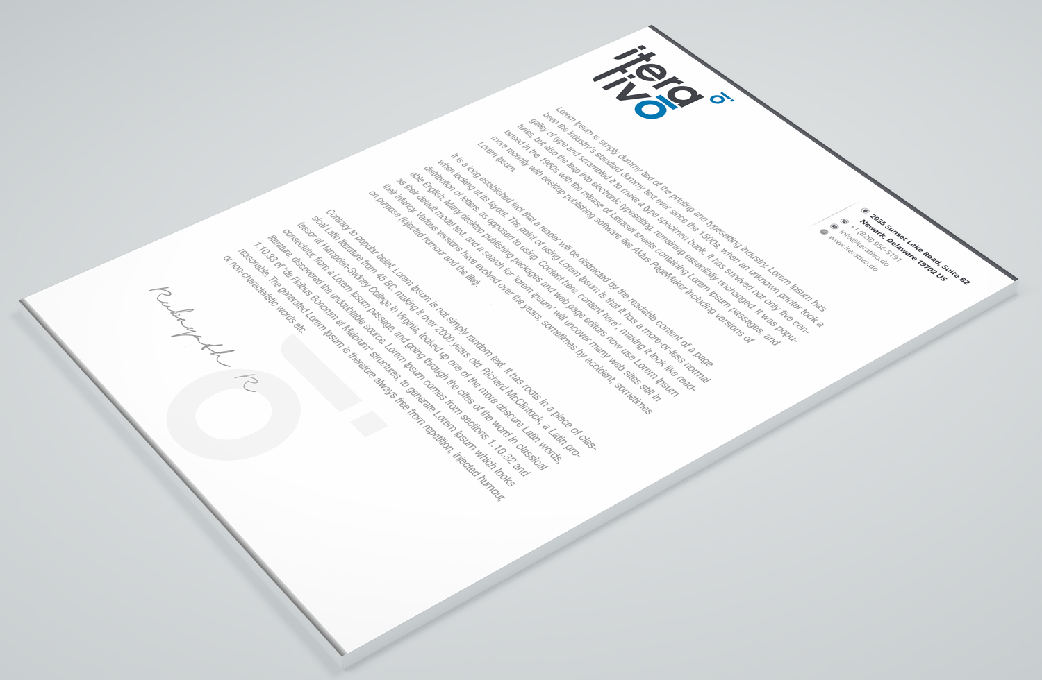 Stationery Design by Petter Goms for iterativo | Design #22199690