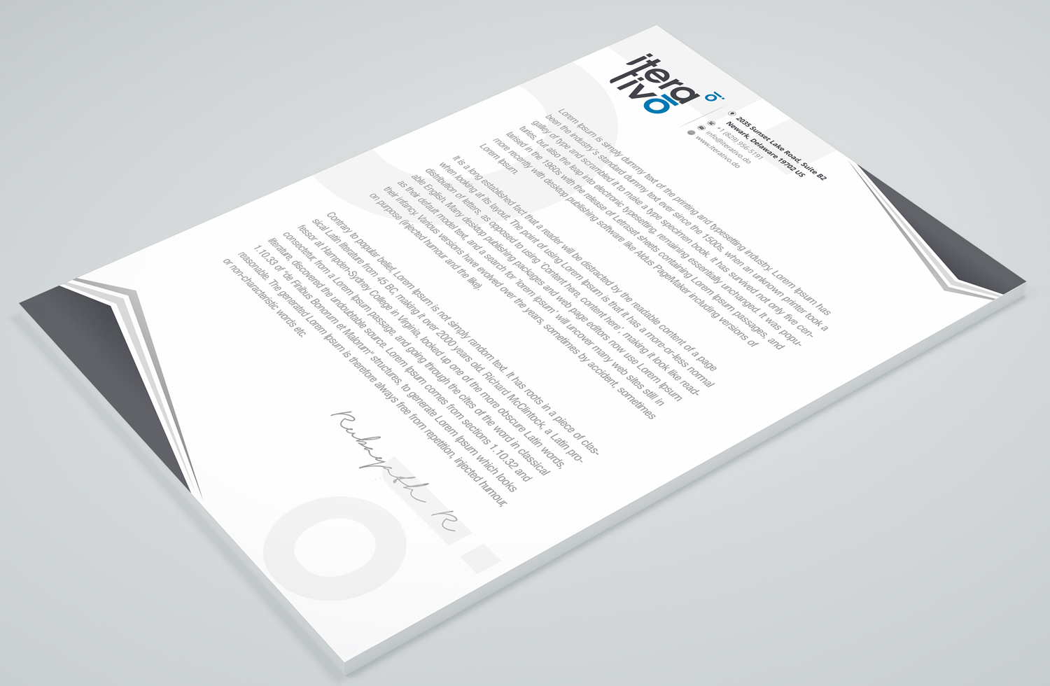 Stationery Design by Petter Goms for iterativo | Design #22199692