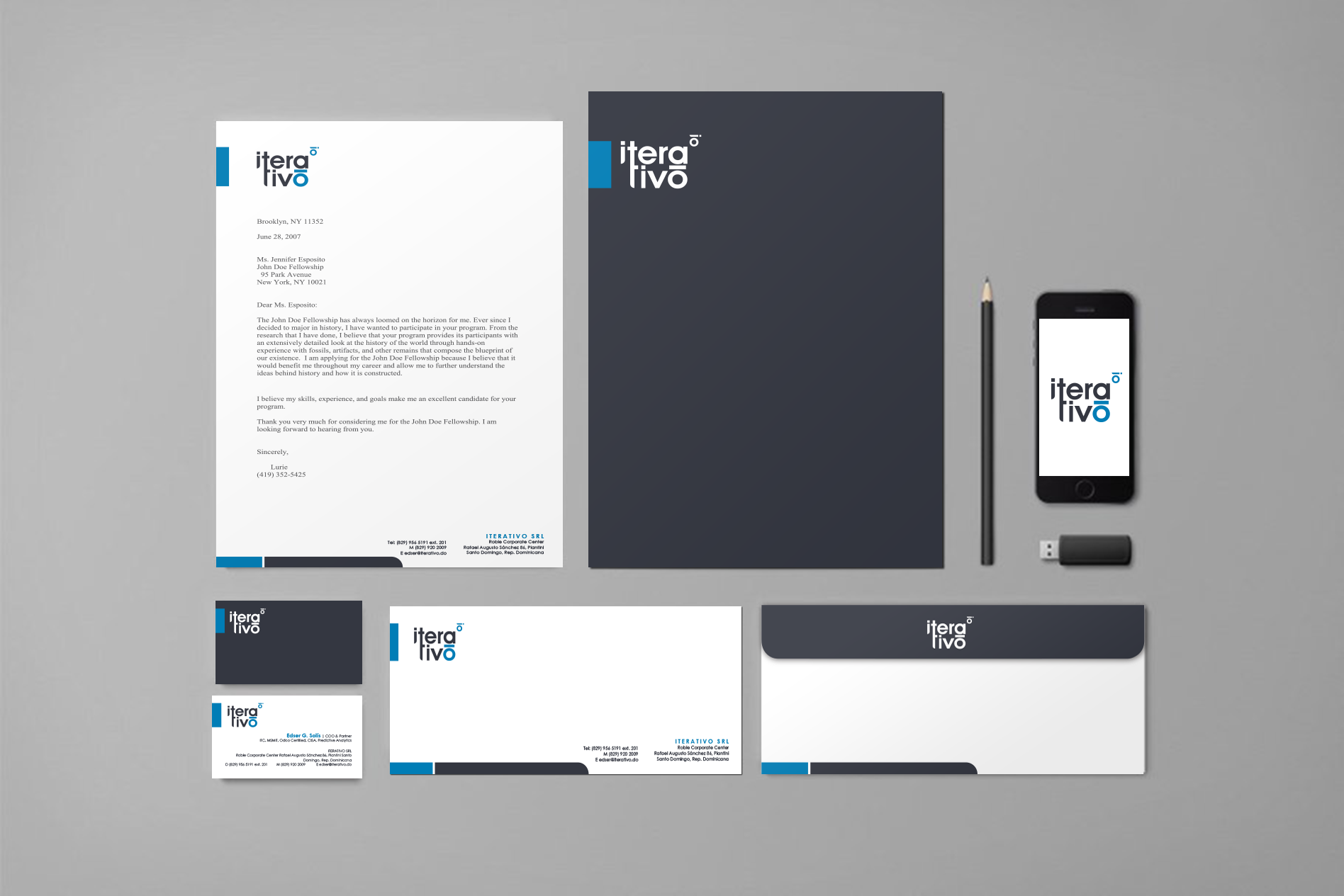 Stationery Design by nafizrahat for iterativo | Design #22218408