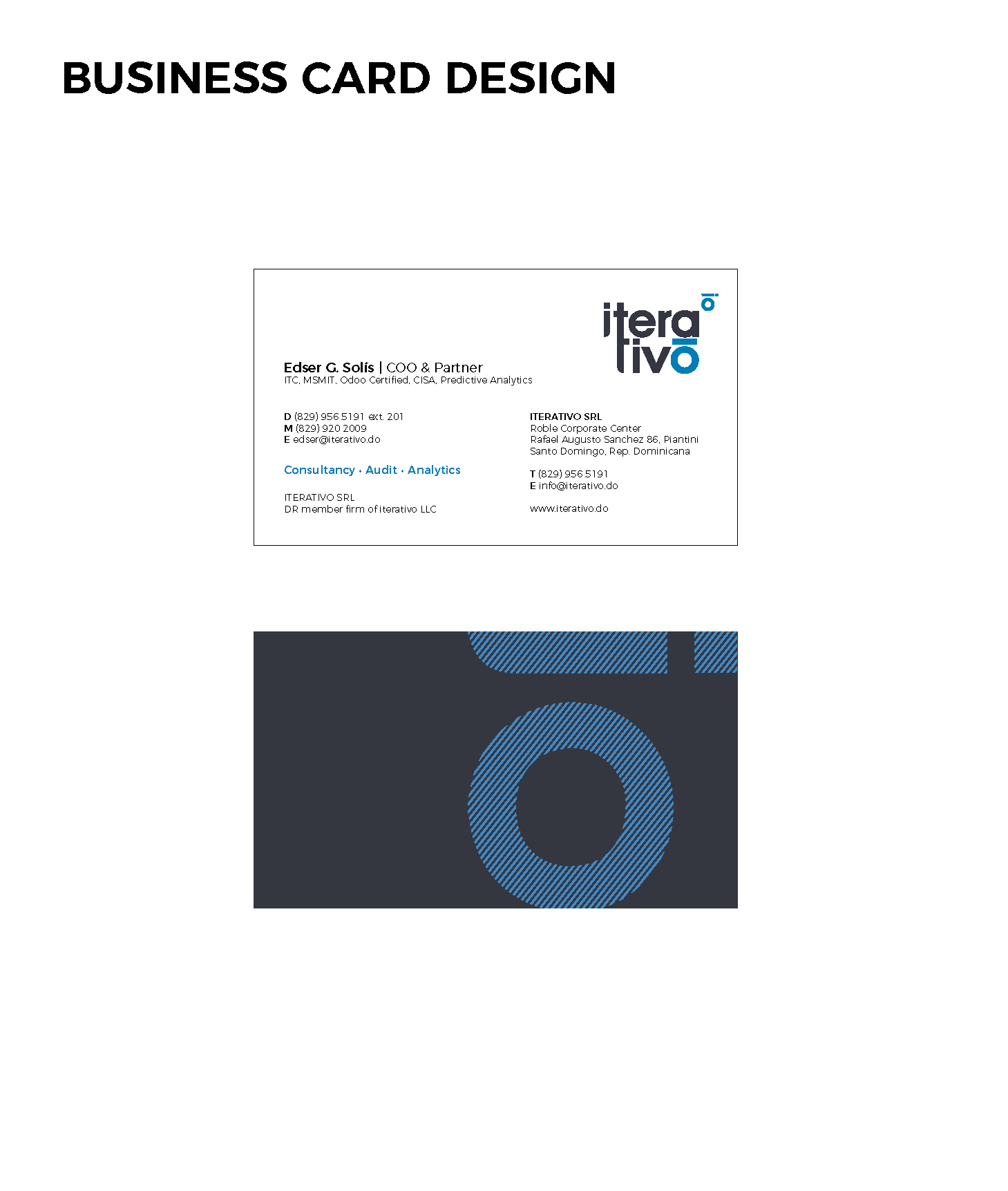 Stationery Design by Kristina R. for iterativo | Design #22209438
