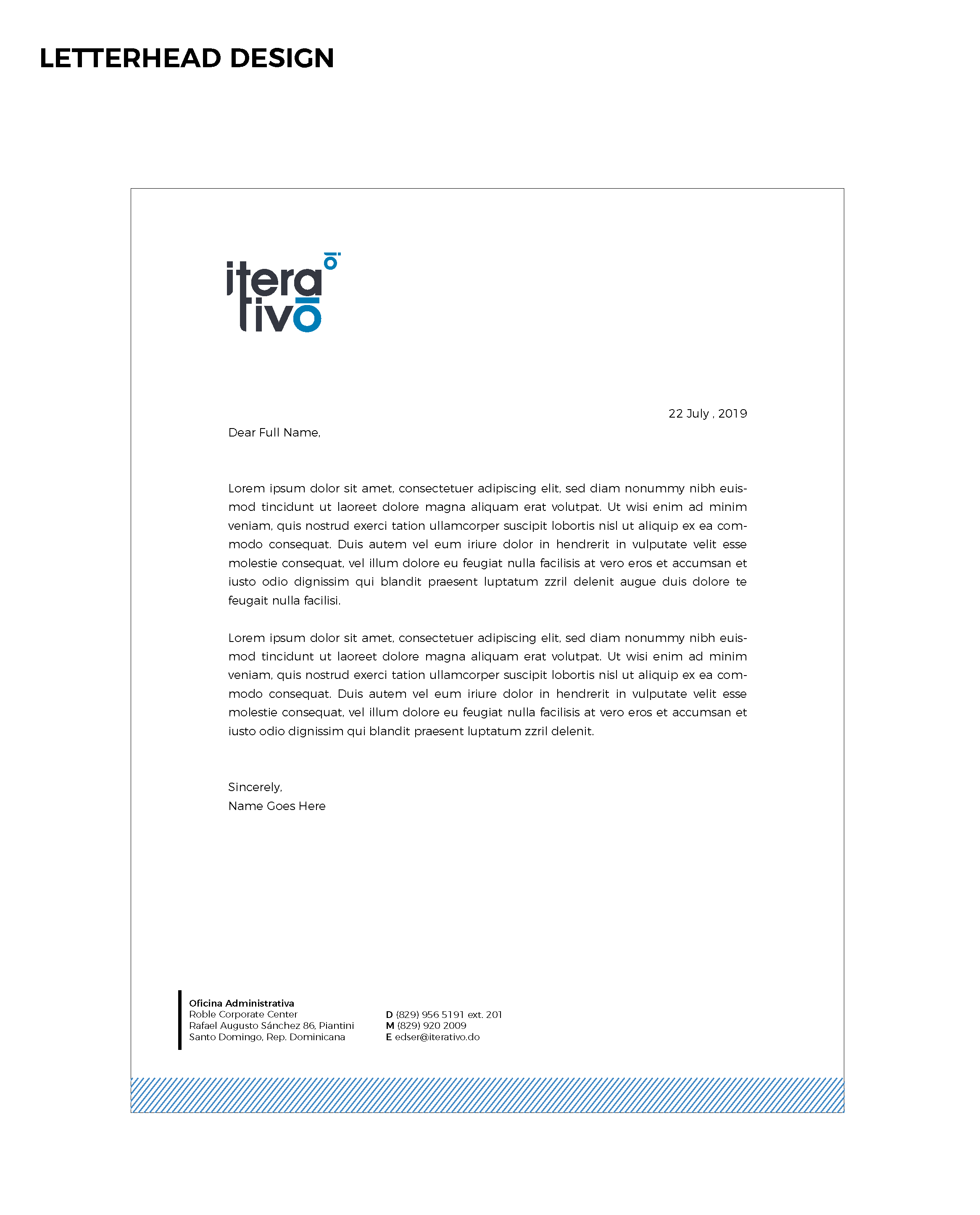 Stationery Design by Kristina R. for iterativo | Design #22209439