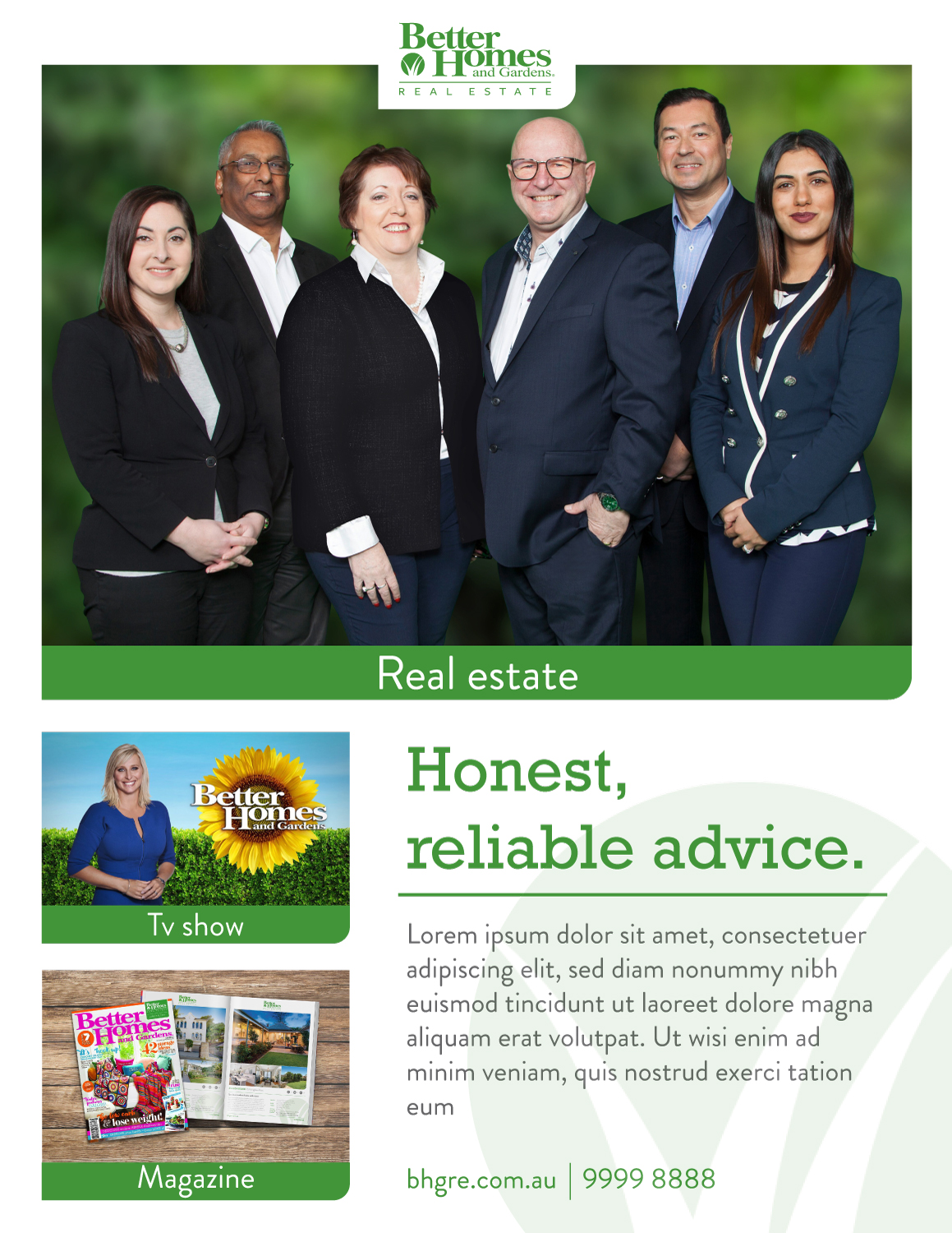 Graphic Design by DesignerGuide for Better Homes and Gardens Real Estate Richmond | Design #22244329