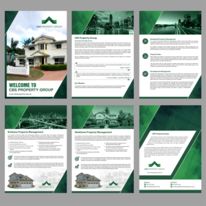 Modern Corporate Brochure For Australian Real Estate Agency | Flyer-Design von GraphicsGuru
