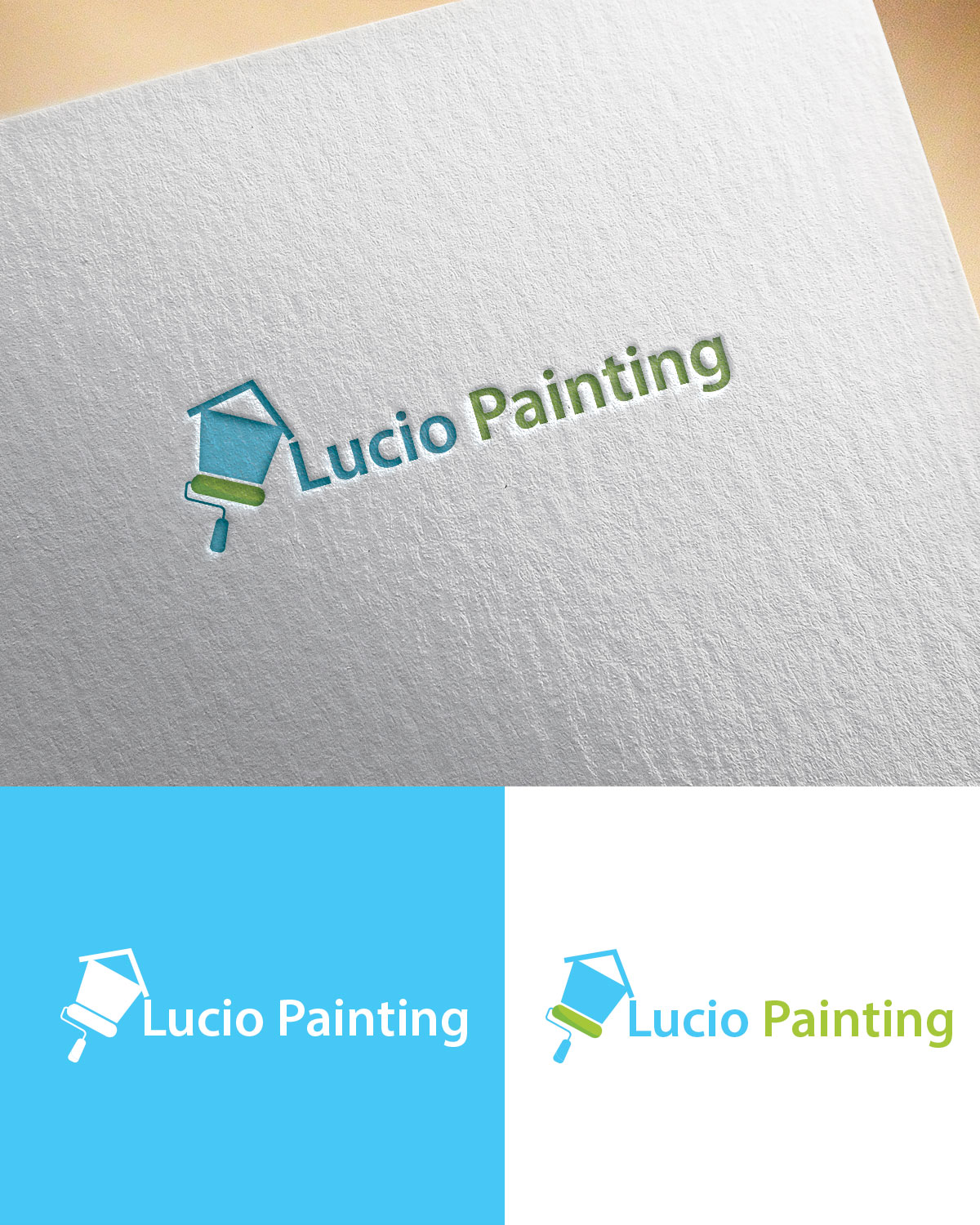 Logo Design by k.l.s.chatterjee 2 for Lucio Painting LLC | Design #22308440