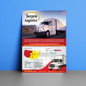 Delivery Company / Logistics Company Flyer | Diseño de Flyer por Designers Hub