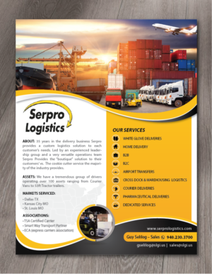 Delivery Company / Logistics Company Flyer | Diseño de Flyer por alex989