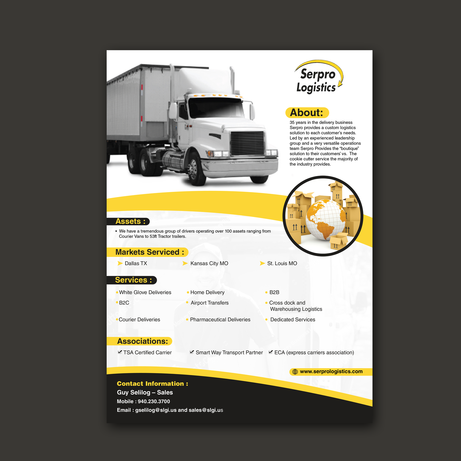 Flyer Design by Schöpfer for Serpro Logistics | Design #22209863
