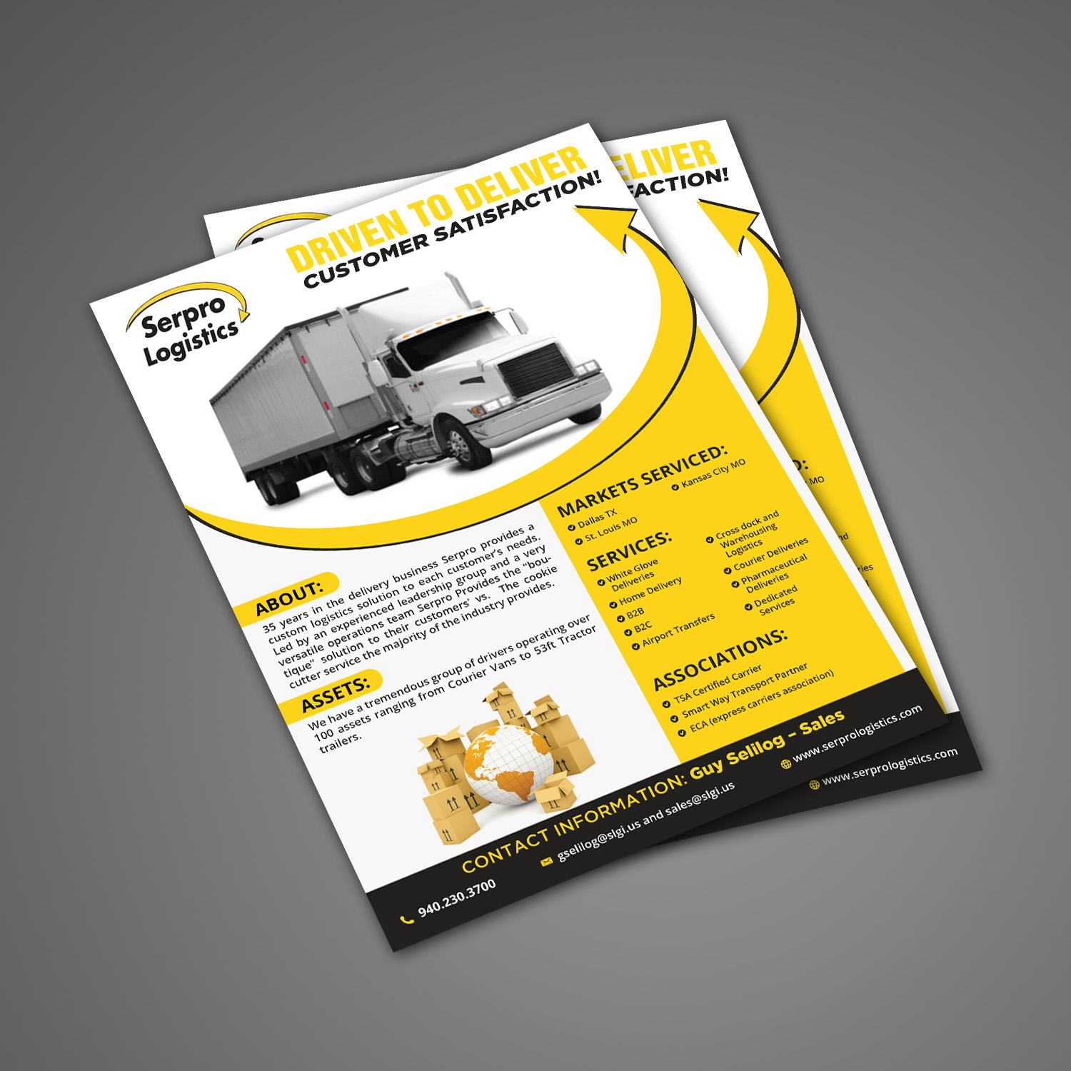 Flyer-Design von Creative Milan für Serpro Logistics | Design #22225959