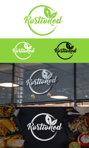 Portioned or PORTIONED | Logo Design by Cactus Designs