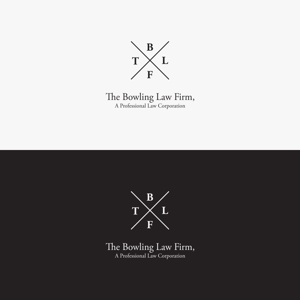 Bold, Serious, Legal Logo Design for The Bowling Law Firm, A