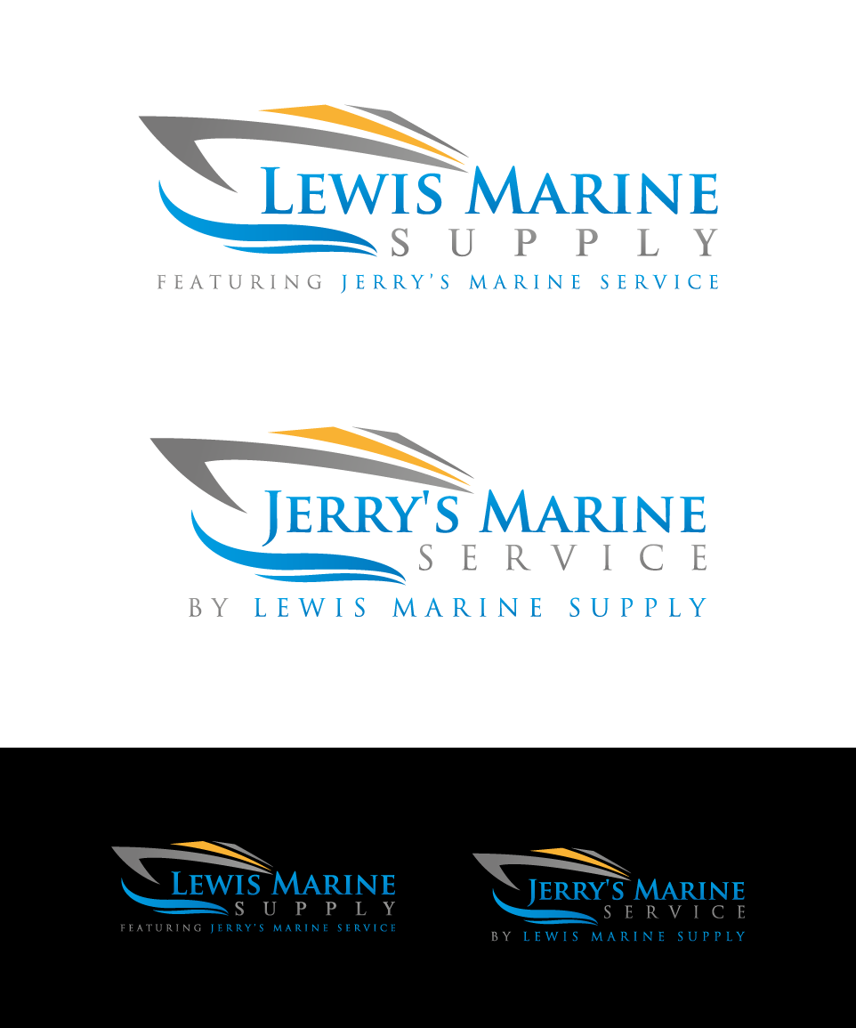 Elegant, Playful, Marine Logo Design for Lewis Marine Supply Featuring