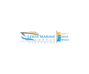 Lewis Marine Supply Featuring Jerry's Marine Service | Logo Design by anico
