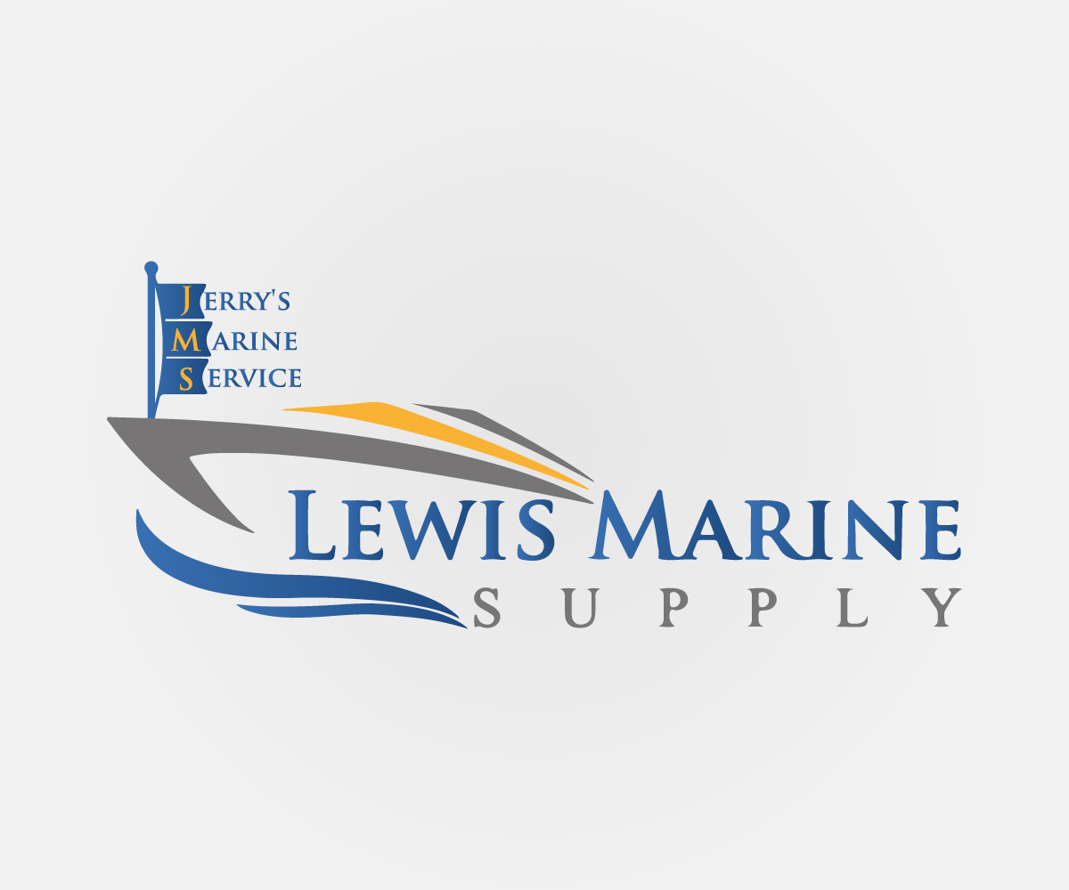 Elegant, Playful, Marine Logo Design for Lewis Marine Supply Featuring