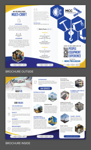 MULTI-CRAFT CONTRACTORS, INC.   ELECTRICAL SERVICE  | Flyer-Design von SAI DESIGNS