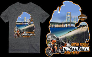 2019 Trucker Biker Rally Shirt | Diseño de Camiseta por Uprinteez