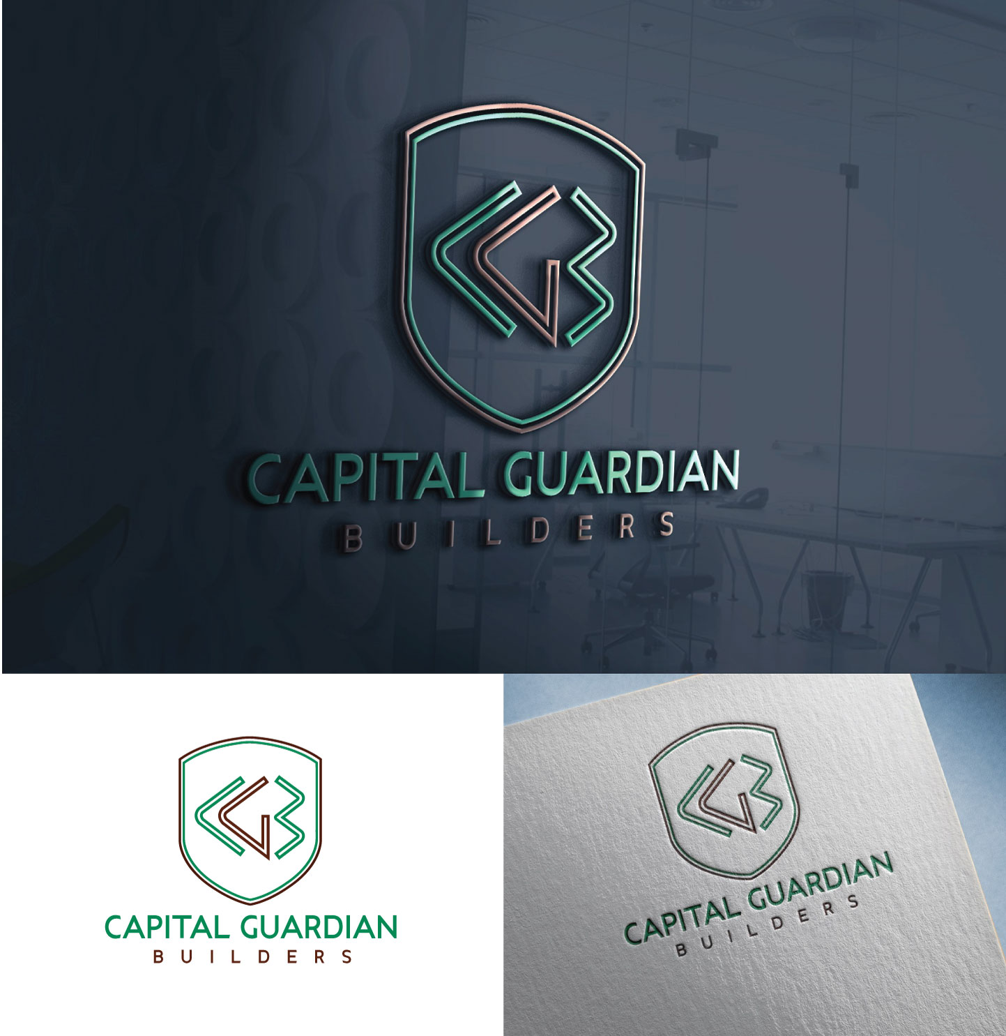 Logo Design by MAK45 for Capital Guardian Builders, LLC | Design #22223861