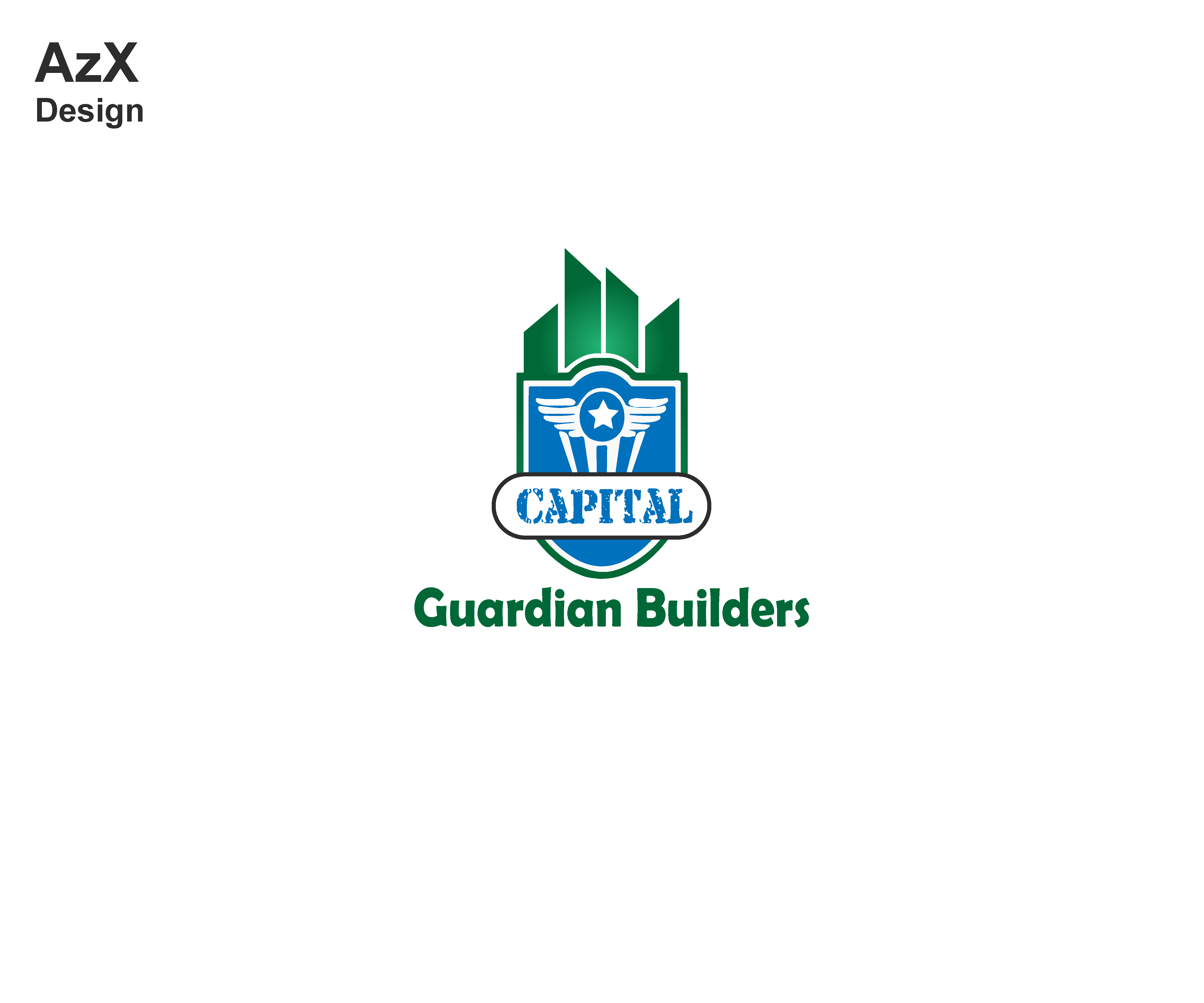 Logo Design by Aziz 007 for Capital Guardian Builders, LLC | Design #22219751
