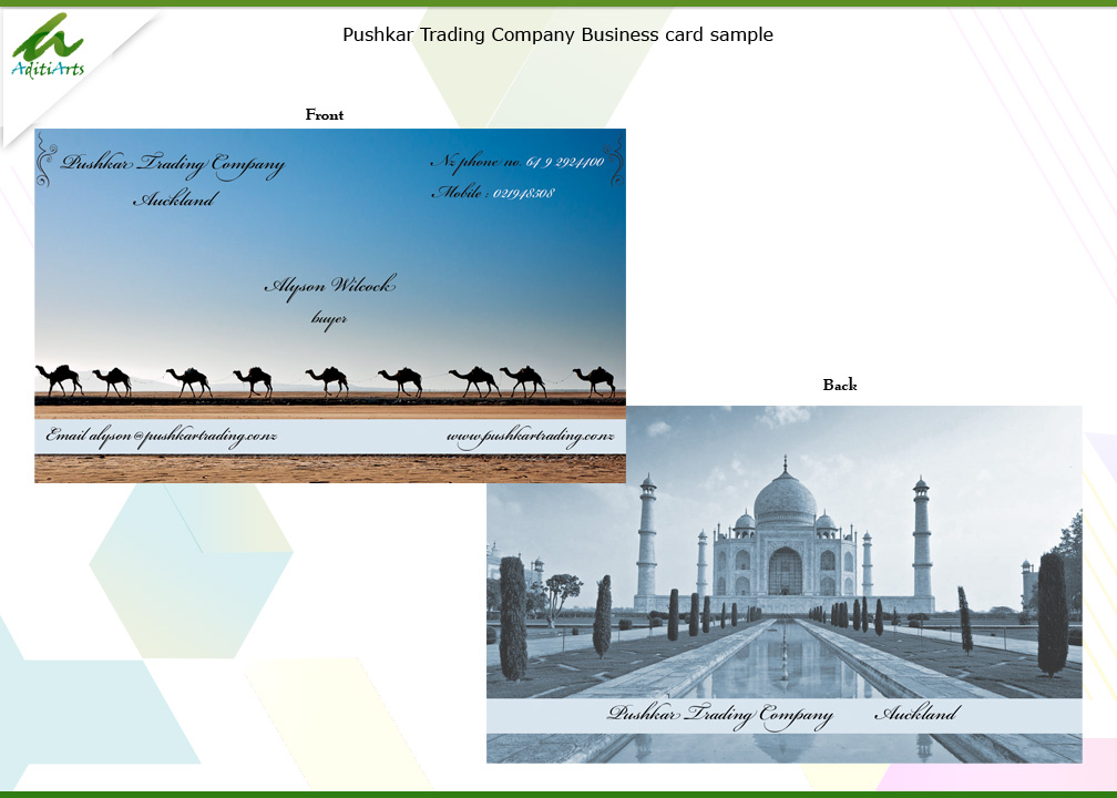 Business Card Design by AditiArts for this project | Design #2946418