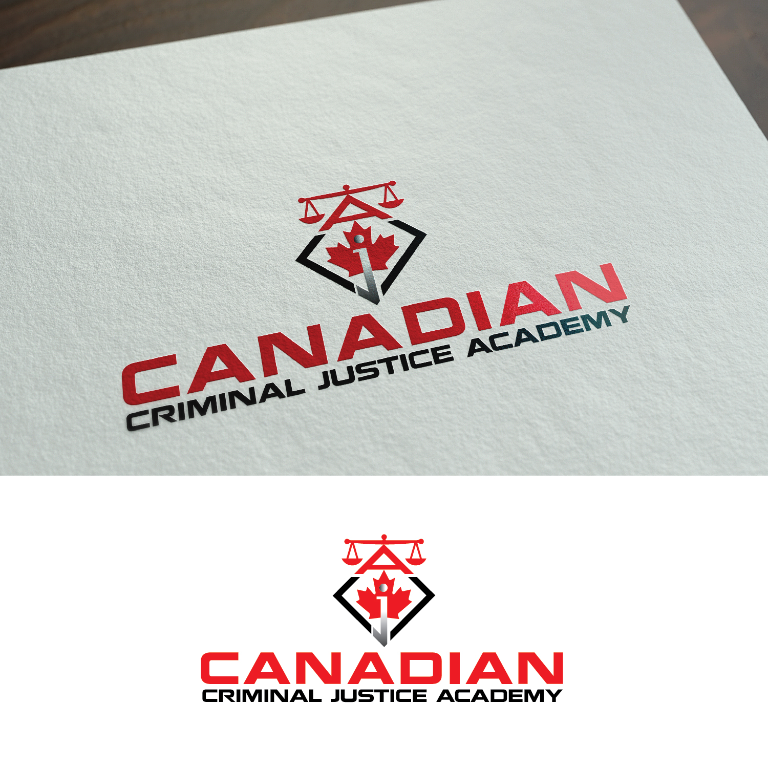 Logo Design by Maxo-Biz for Canadian Criminal Justice Academy | Design #22227606