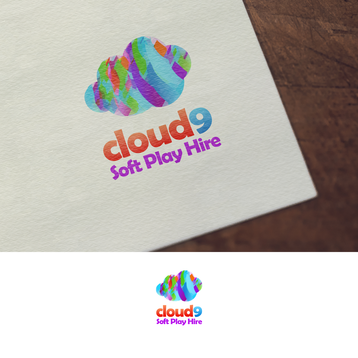 Logo Design by syrwebdevelopment for Cloud 9 Soft play hire  | Design #22233045
