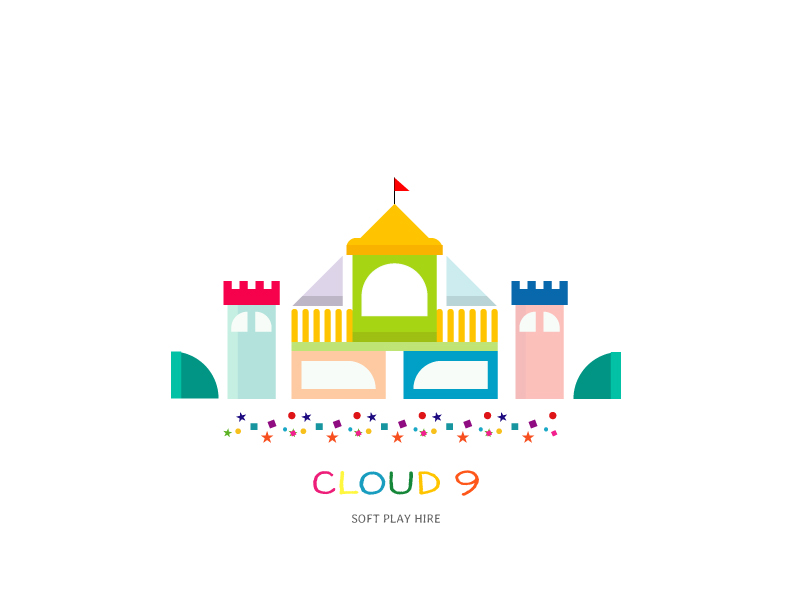 Logo-Design von S.S. für Cloud 9 Soft play hire  | Design #22255990
