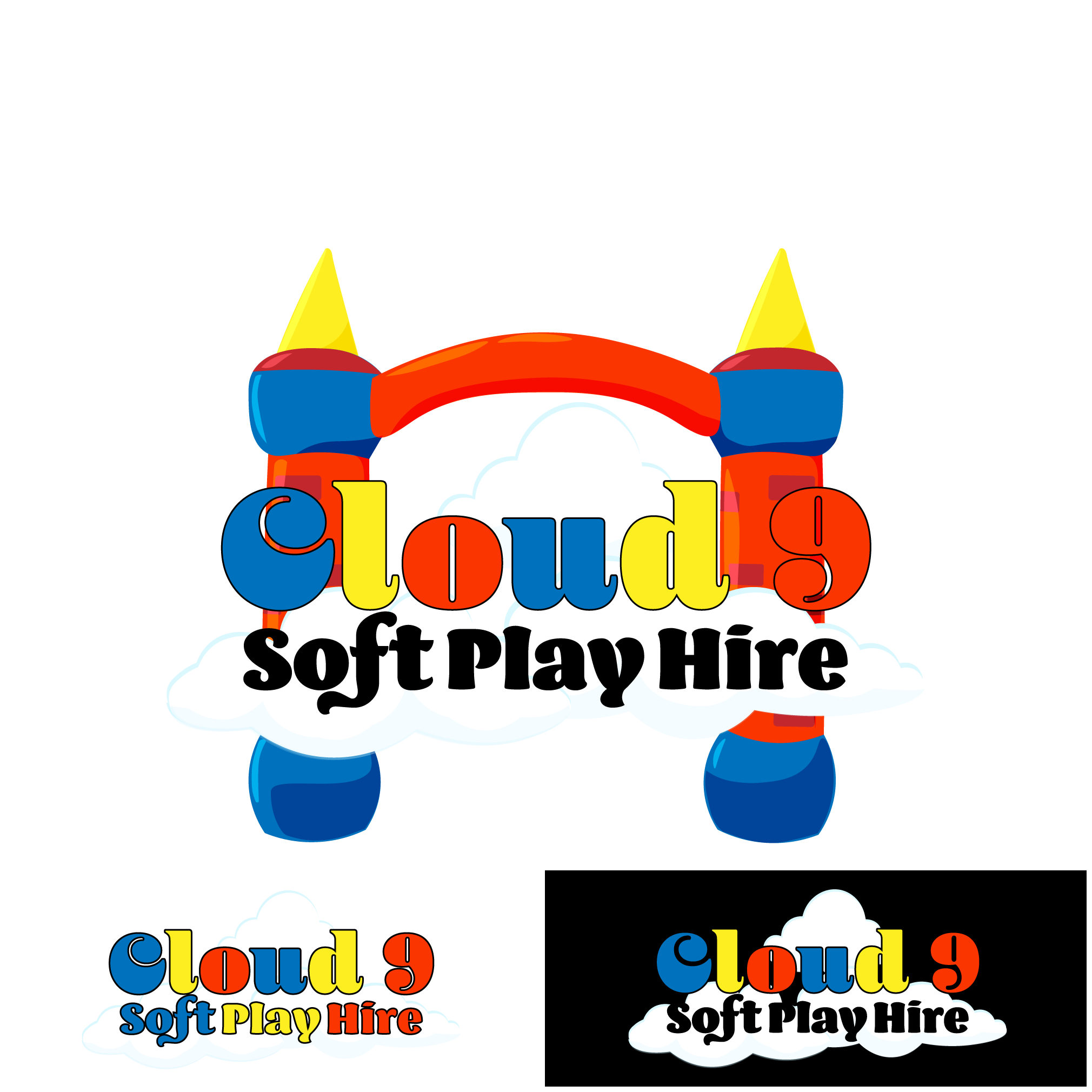 Logo Design by Double Archangel Design for Cloud 9 Soft play hire  | Design #22277017