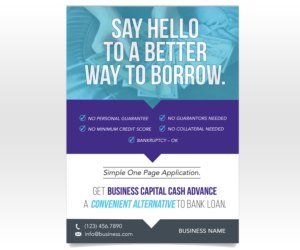 Flyer for Merchant Capital Cash Advance business | Diseño de Flyer por Luniere Designs