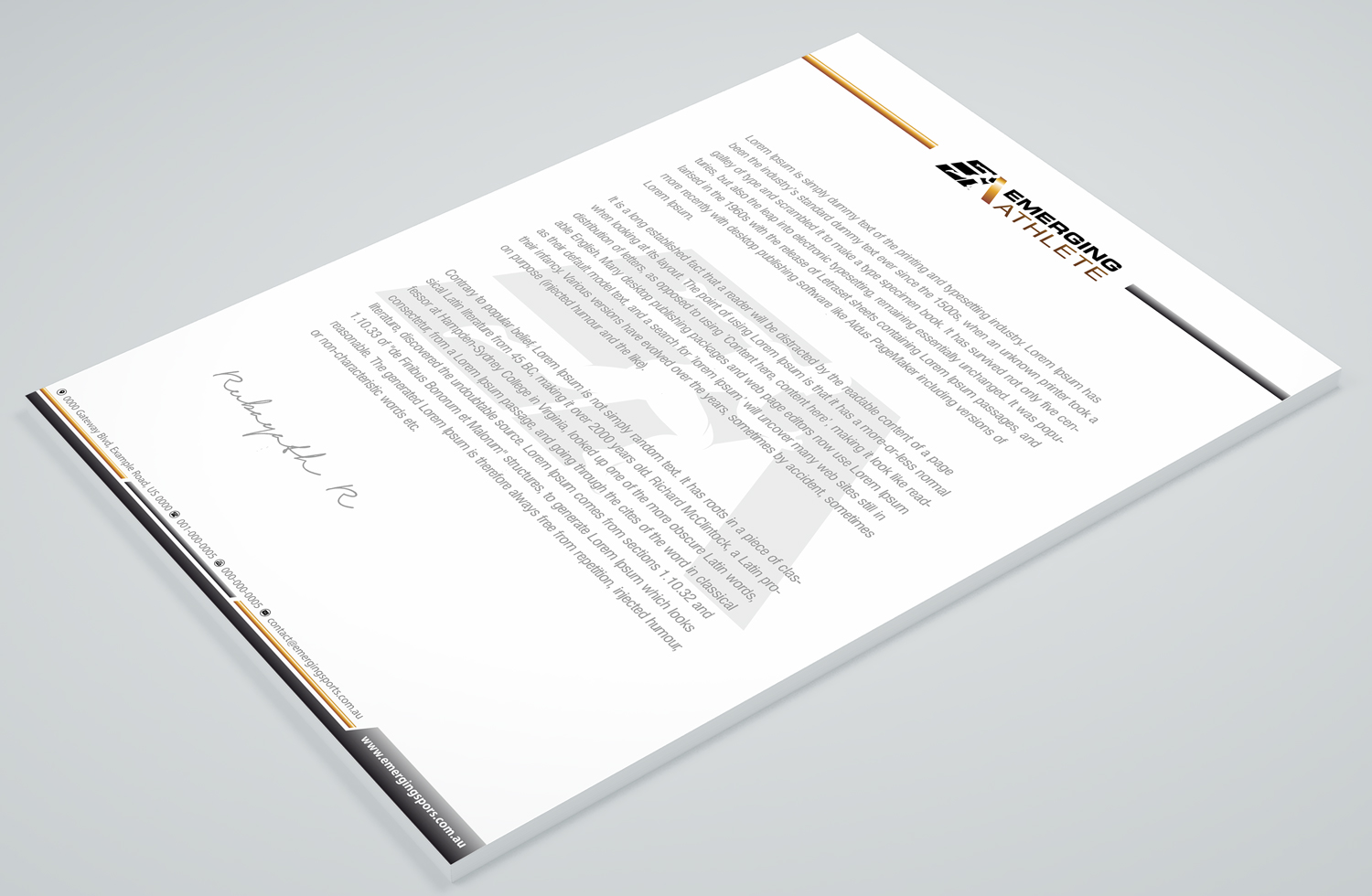 Stationery Design by Petter Goms for this project | Design #22221394