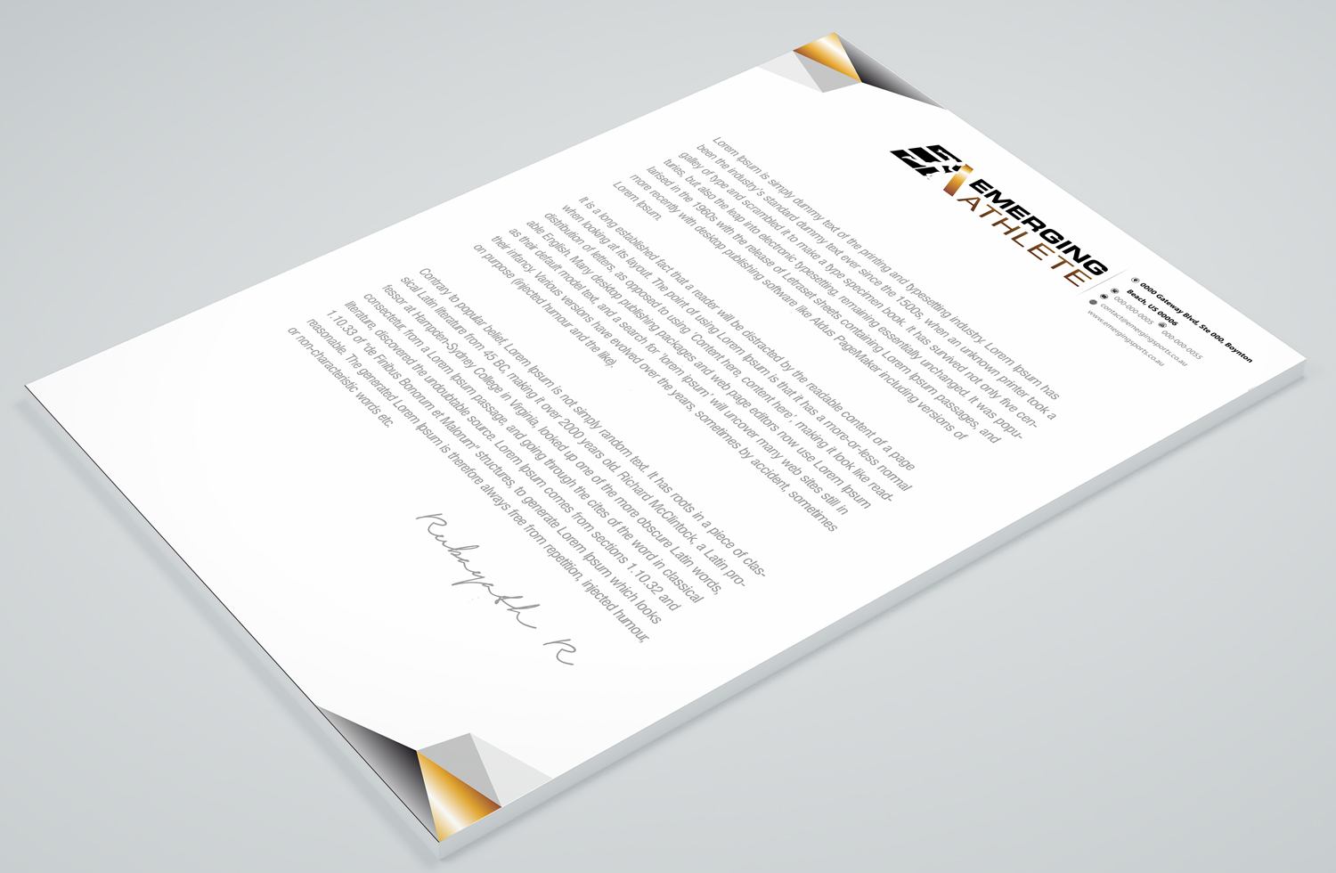 Stationery Design by Petter Goms for this project | Design #22223939