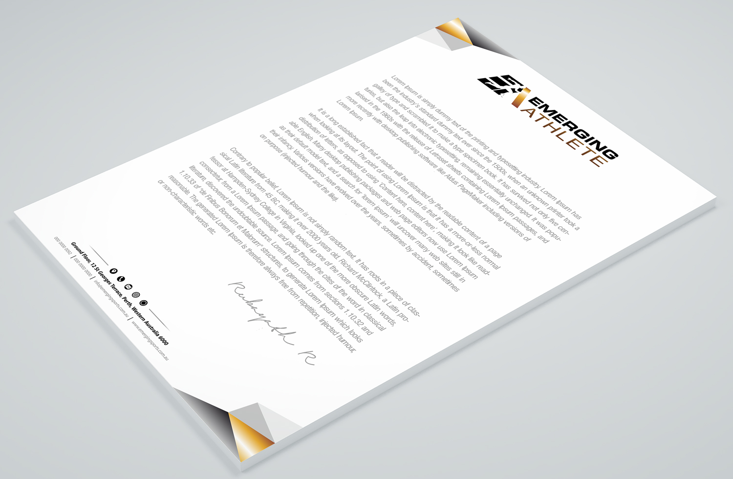 Stationery Design by Petter Goms for this project | Design #22223940