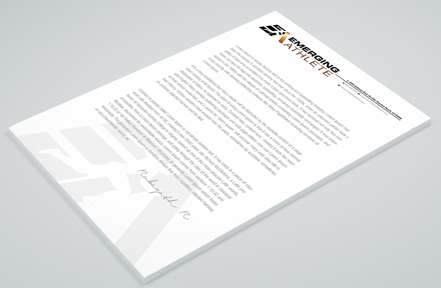 Stationery Design by Petter Goms for this project | Design #22223997