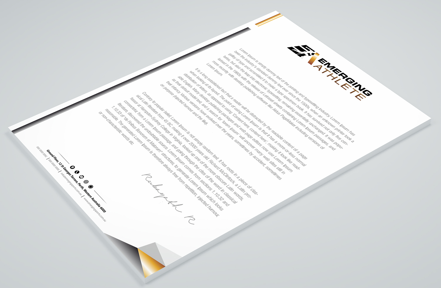 Stationery Design by Petter Goms for this project | Design #22235372