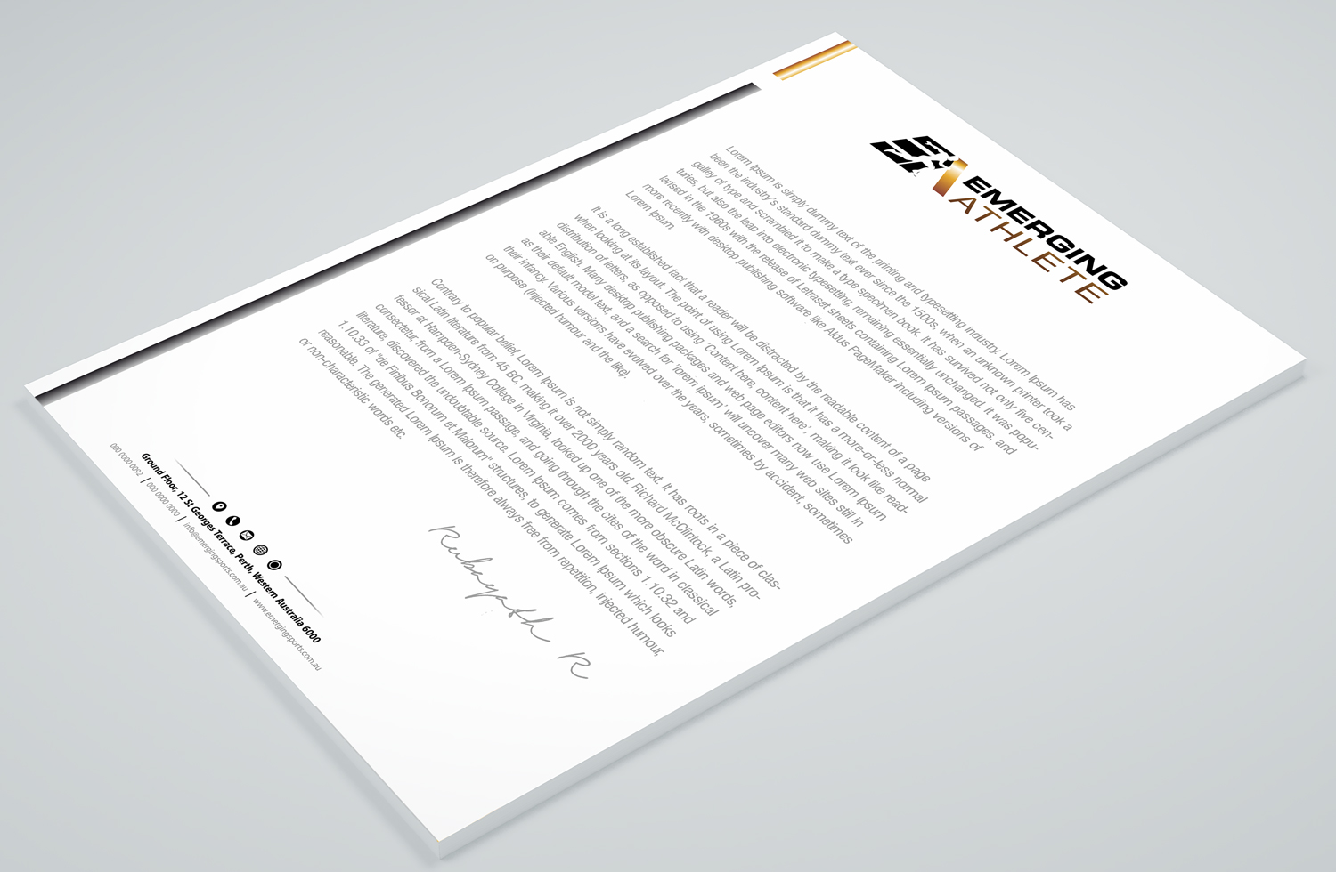 Stationery Design by Petter Goms for this project | Design #22235373