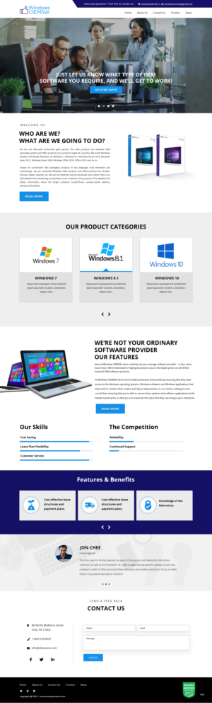 Web Design by pb for this project | Design: #22233581