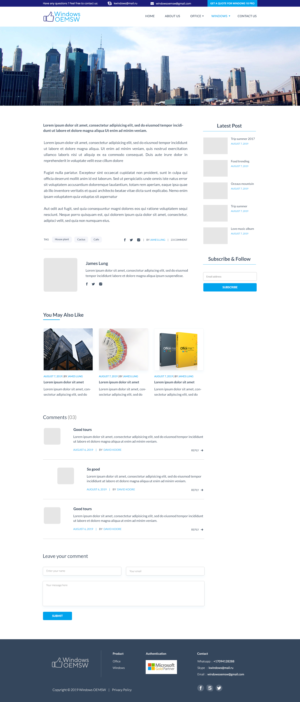 Web Design by Dylan Cookie for this project | Design: #22359676