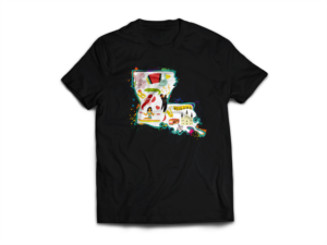 Louisiana themed graphic with 