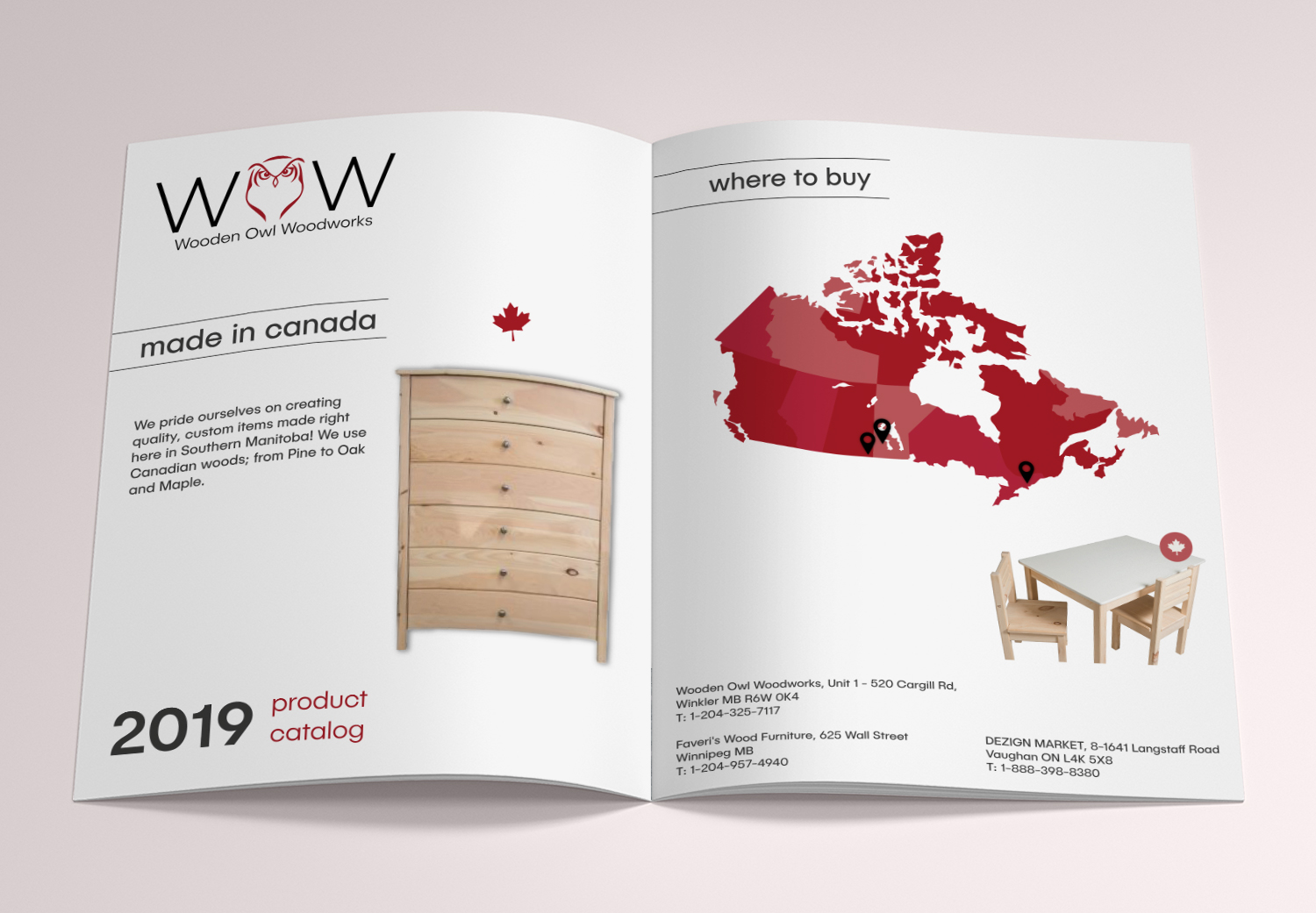 Catalogue Design by HamzaMalik for Wooden Owl Woodworks | Design #22267489
