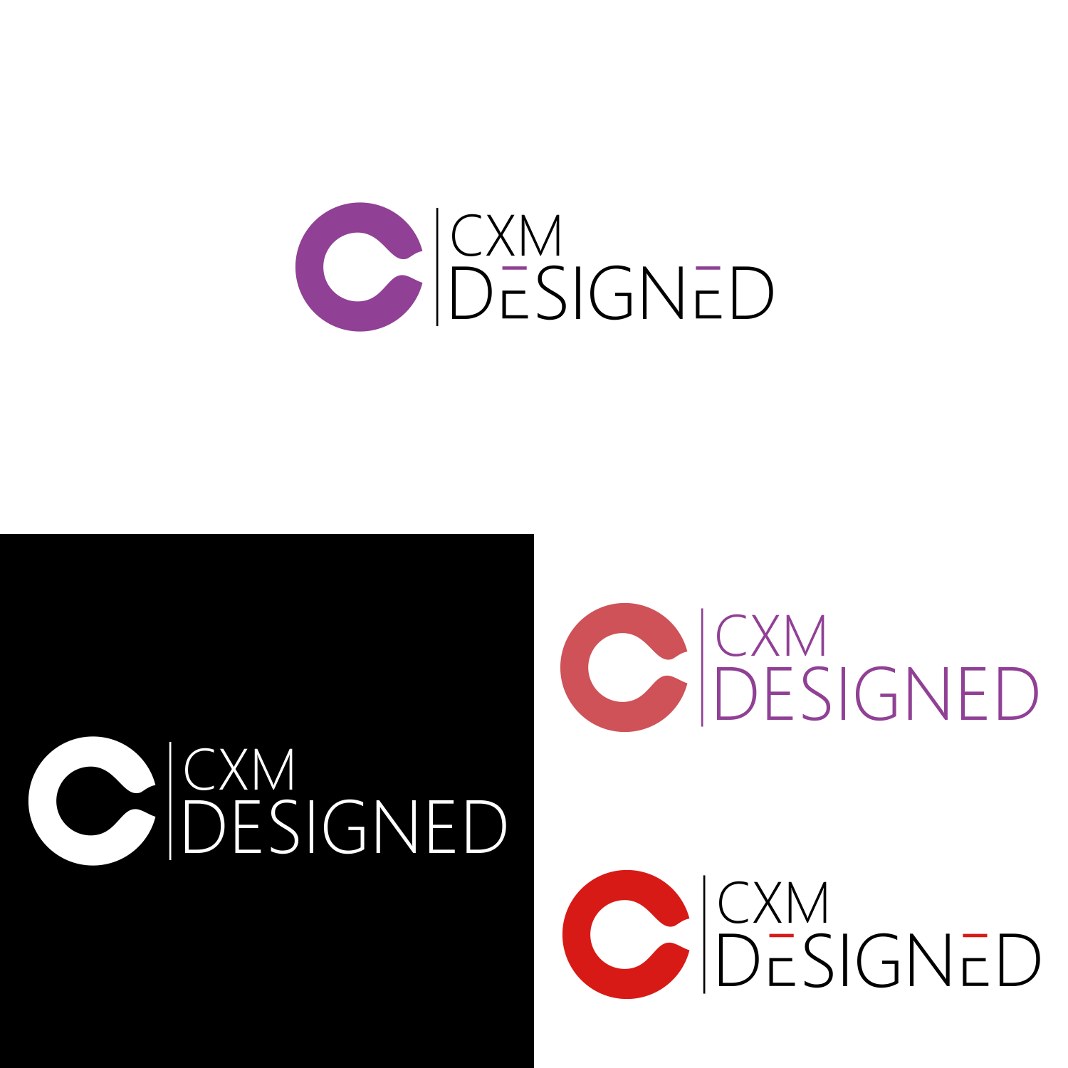 Diseño de Logo por sinau_nggambar para CXM DESIGNED | Diseño #22229011