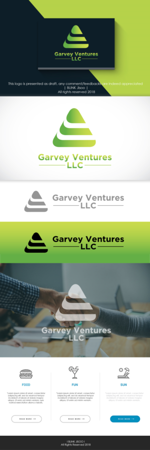 Garvey Ventures LLC  business cards and logo | Graphic Design by Riv.